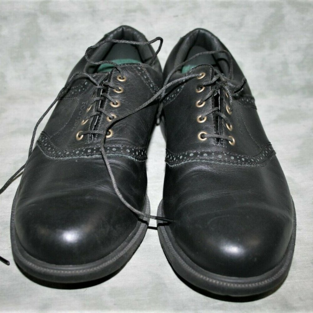 Footjoy Contour Black Lthr Spikeless Golf Shoes 11